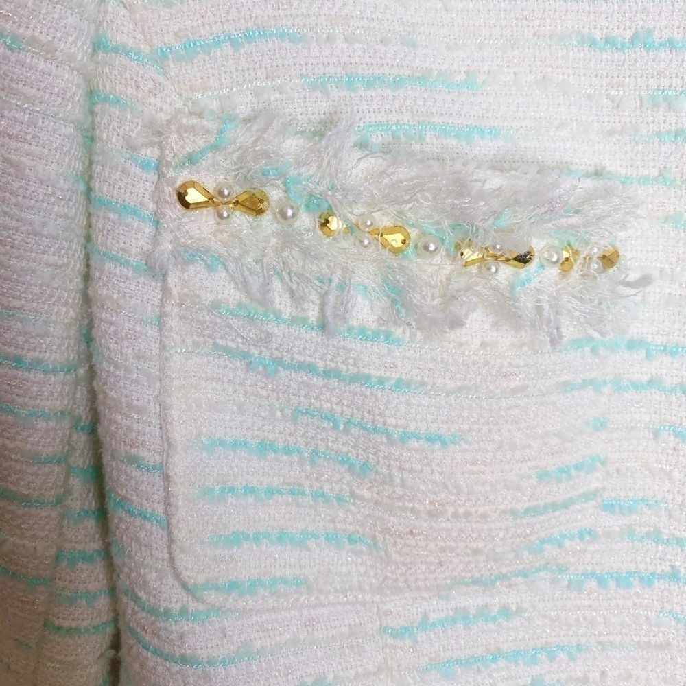 Lilly Pulitzer Pearl Tweed Jacket Size 6 - Picture 4 of 8